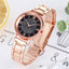 Montre de Luxe Femme en Or Rose STEVVEX avec Accents en Diamant