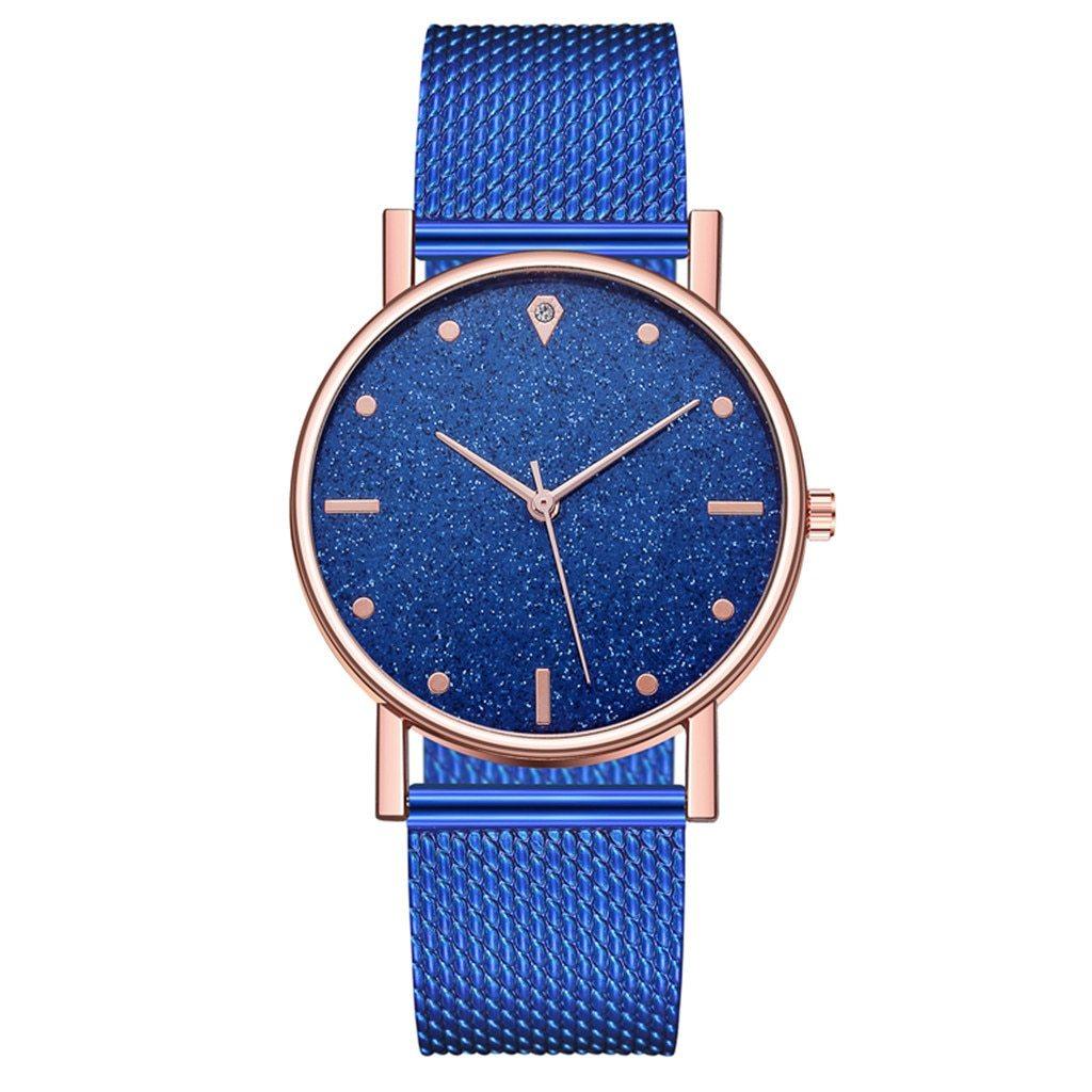 Cusual Ladies Watch with Starry Sky Dial - Fashion Quartz Wristwatch