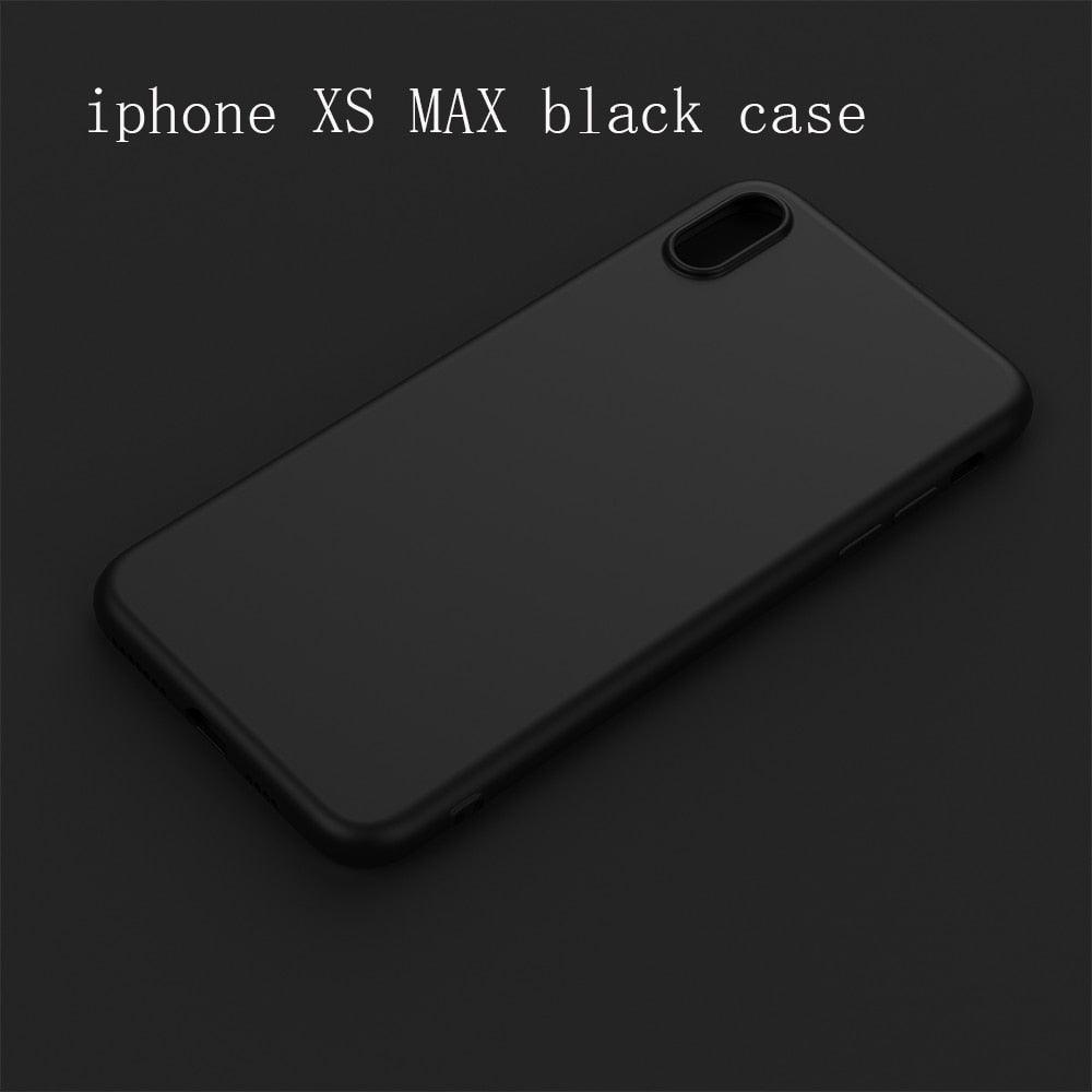 Premium Matte Black Silicone Case for iPhone Models