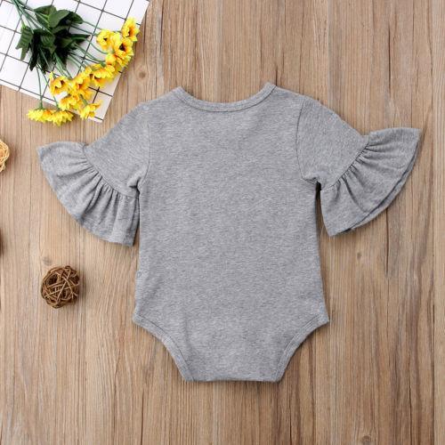 Bodysuit de Luxe Moderne pour Fille avec Manches Évasées