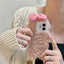 Fluffy Warm Cartoon Phone Case for iPhone