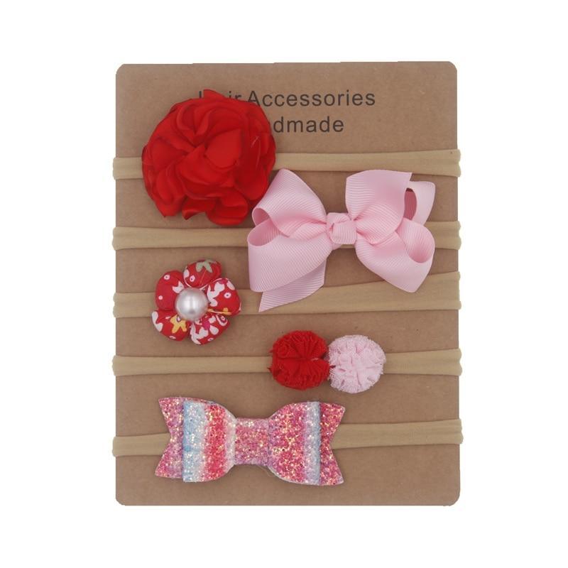 Ensemble de bandeaux floraux faits main pour bébé - Accessoires capillaires doux