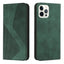 Coque portefeuille flip bleue de luxe pour iPhone 14/13/12/11