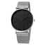 Montre décontractée à quartz pour homme STEVVEX avec bracelet en maille en acier inoxydable