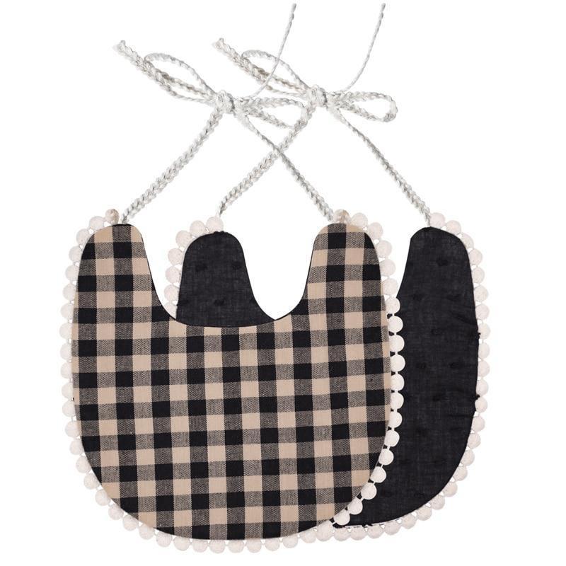 Double-Deck Infant Bibs - Stylish Cotton Linen for Toddlers