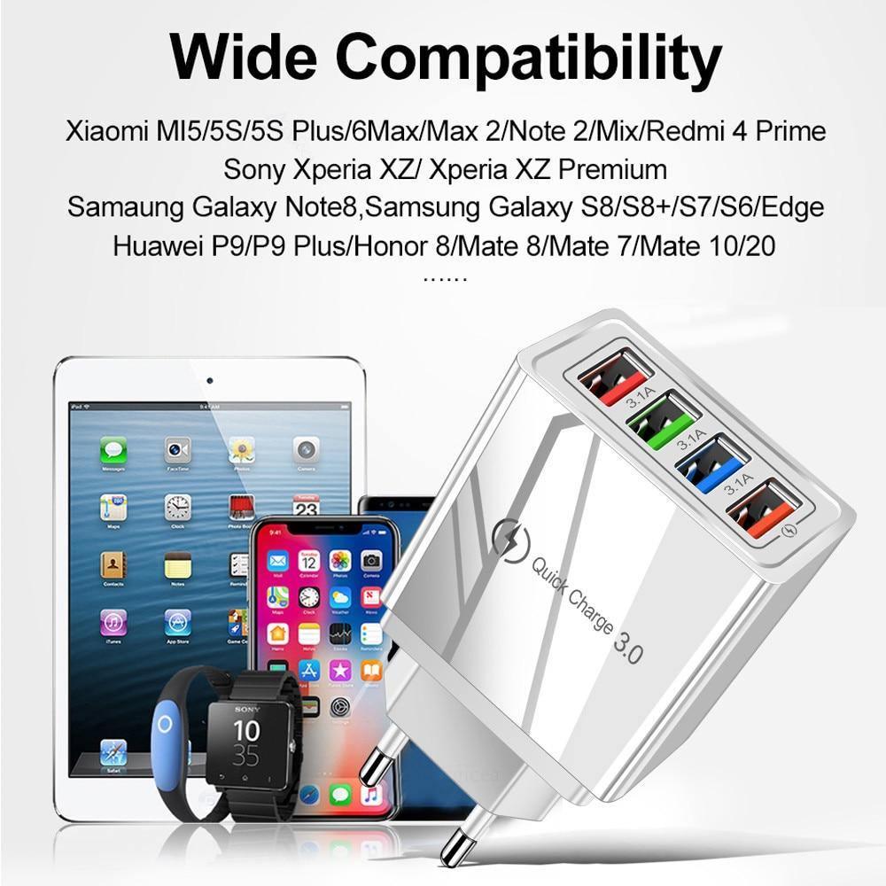 Quick Charge 3.0 USB Wall Charger for Phones and Tablets
