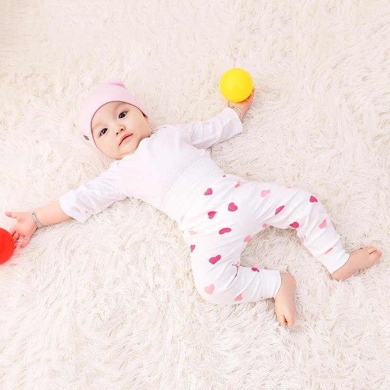 Premium Cotton High Waist Baby Leggings for Newborns