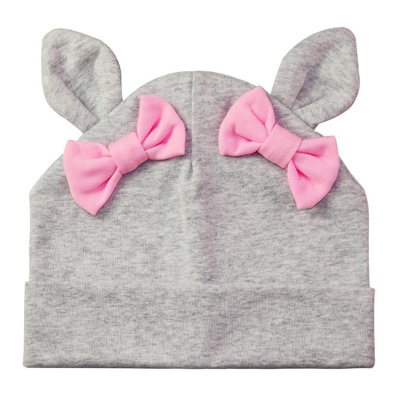 Sombrero de Conejito para Niña - Gorra de Algodón con Lazo