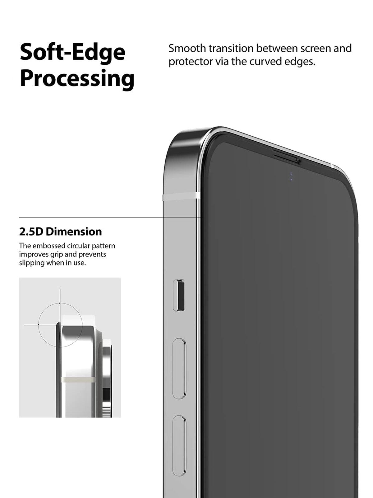 Protector de Pantalla de Vidrio Templado Premium 2PCS para iPhone 14/13