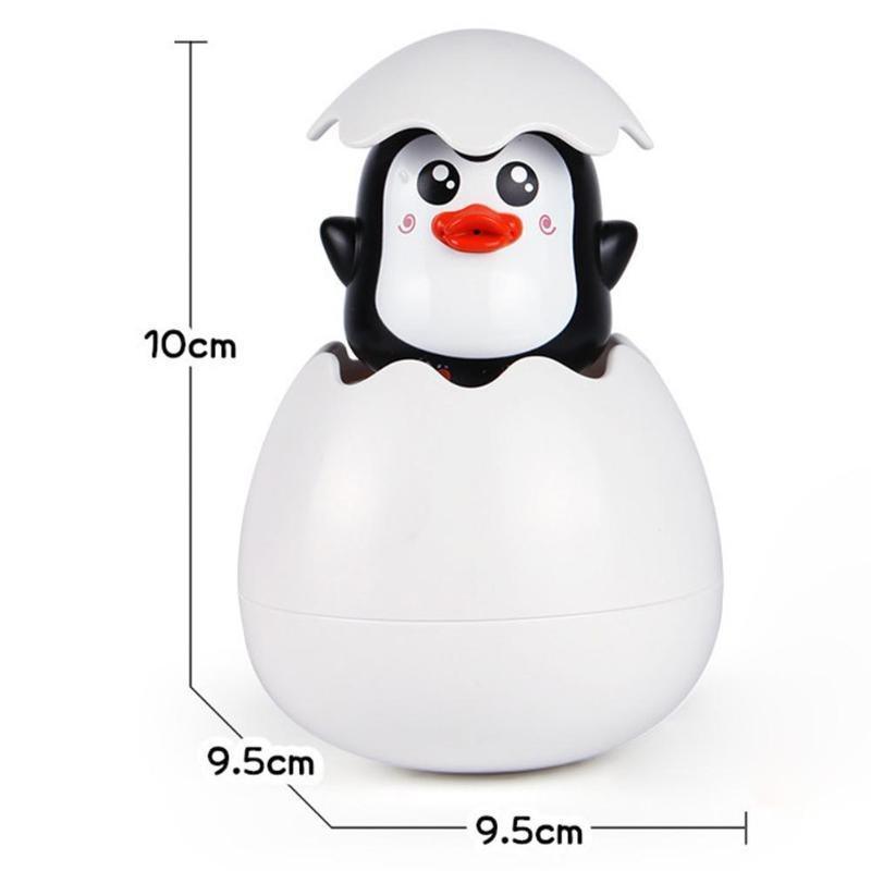 Juguete de baño de spray de agua en forma de huevo de pato pingüino para niños