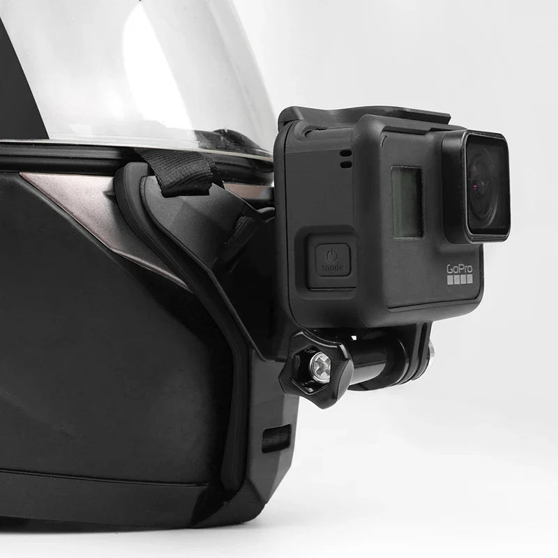 Full Face Helmet Chin Mount Holder for GoPro Hero 8 7 5 SJCAM Motorcycle Helmet Chin Stand Camera Accessories for Go Pro Hero 9 - Korvel