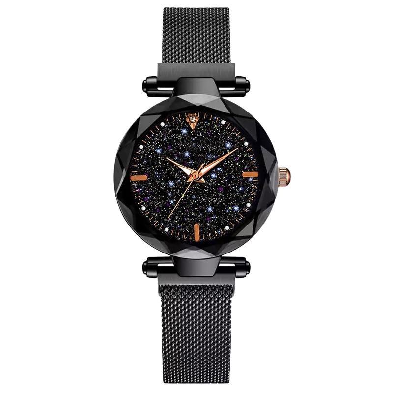 Montre de Femme Luxe Ciel Étoilé - Design Magnétique Étanche