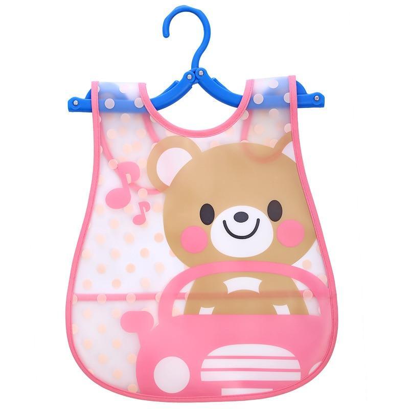 Bavoirs imperméables ajustables à imprimé animal pour enfants
