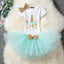 Vestido Moderno de Unicornio para Celebraciones del Primer Cumpleaños