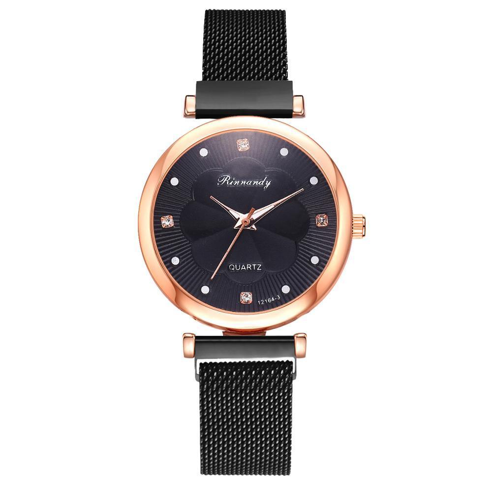 Ensemble de Montre à Quartz de Luxe pour Femmes avec Bracelet