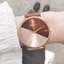 Elegant Women's Rose Gold Leather Watch