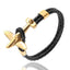 Pulsera de Ancla de Aviación de Acero Inoxidable Dorado para Hombres y Mujeres