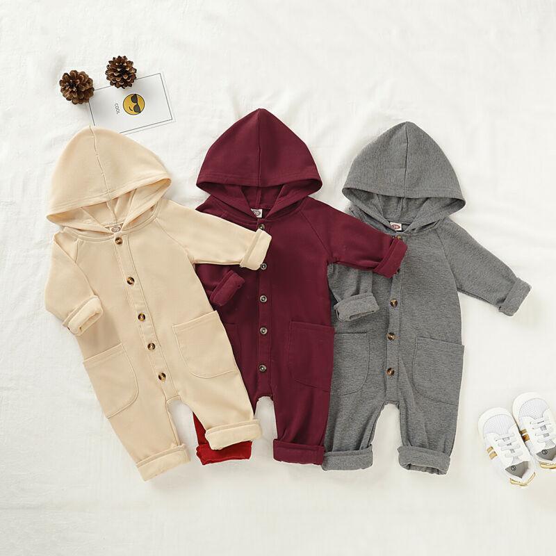 Premium Newborn Hooded Romper with Pockets