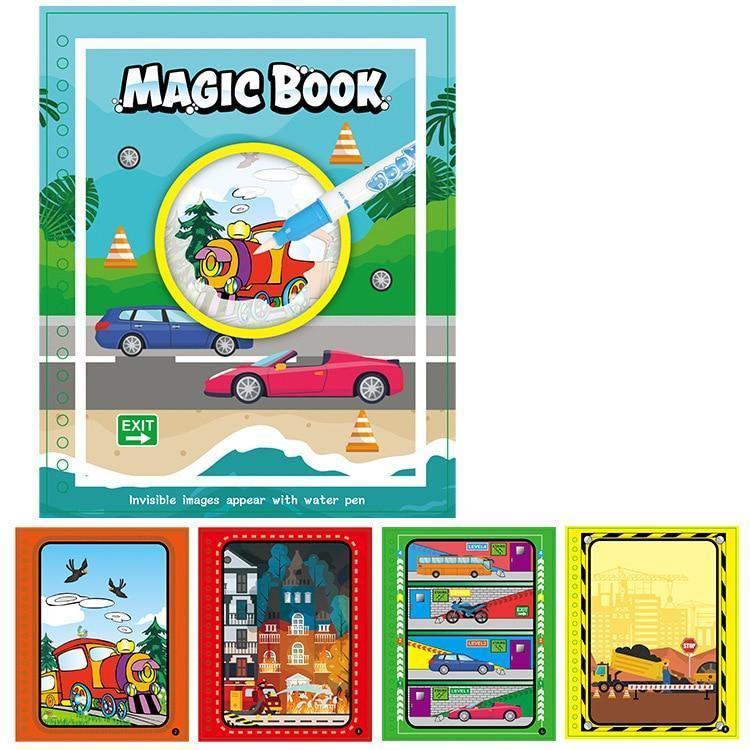 Magical Water Drawing Coloring Book for Kids