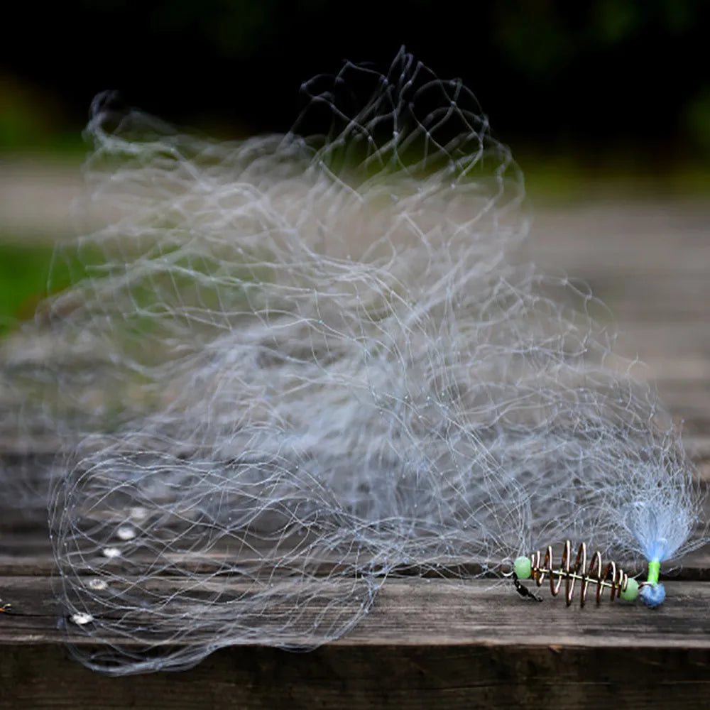 1PC New Fishing Net Fishing Cage fishnet Design Copper Spring Shoal Net Netting Fishing Tackle Fishing Supplies - Korvel