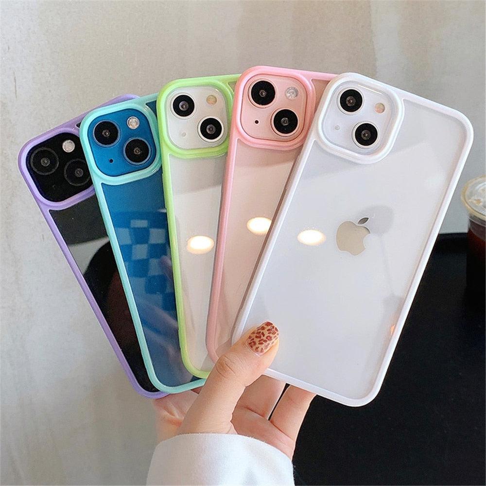 Funda de Bumper de Silicona Premium a Prueba de Golpes para iPhone