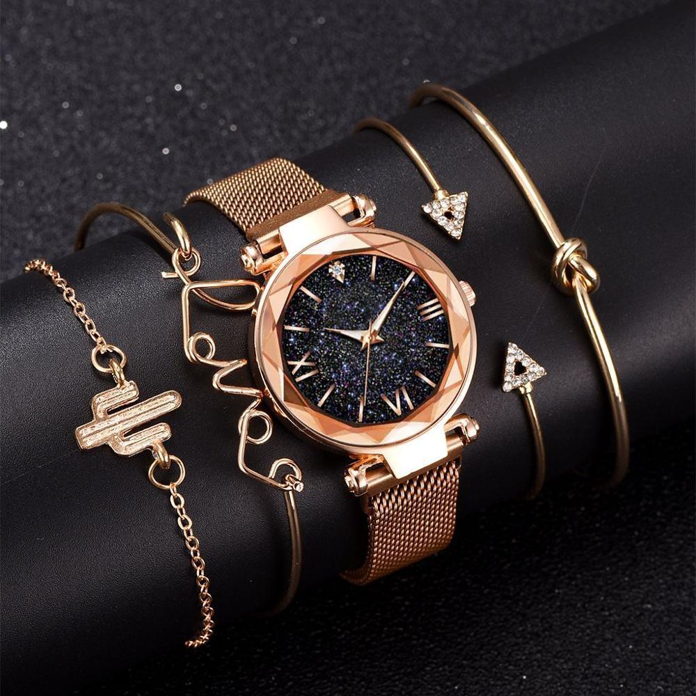 Montre à Quartz de Luxe pour Femmes STEVVEX - Design Ciel Étoilé