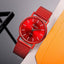Montre à Quartz Décontractée pour Femmes avec Bracelet en Silicone Élégant