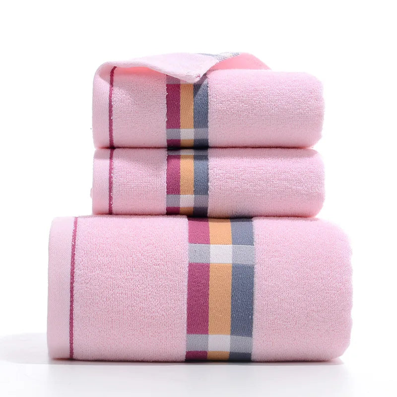 3PCS/Set Towel Cotton Beach towels Luxury Thickened Bath Towel - Korvel