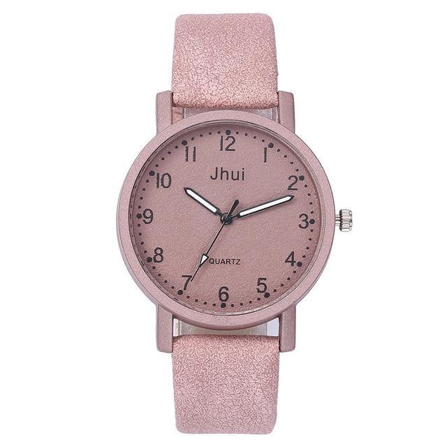 Montre en cuir élégante pour femmes