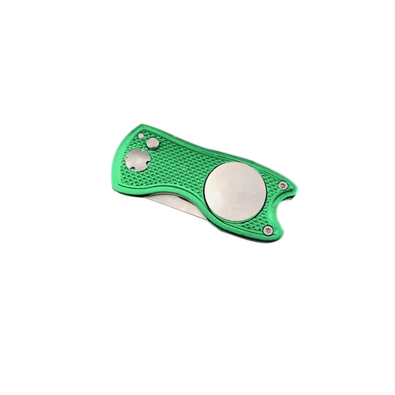 Foldable Golf Divot Tool with Golf Ball  Tool Pitch Groove Cleaner Golf Training Aids Golf Accessories Putting Green Fork - Korvel