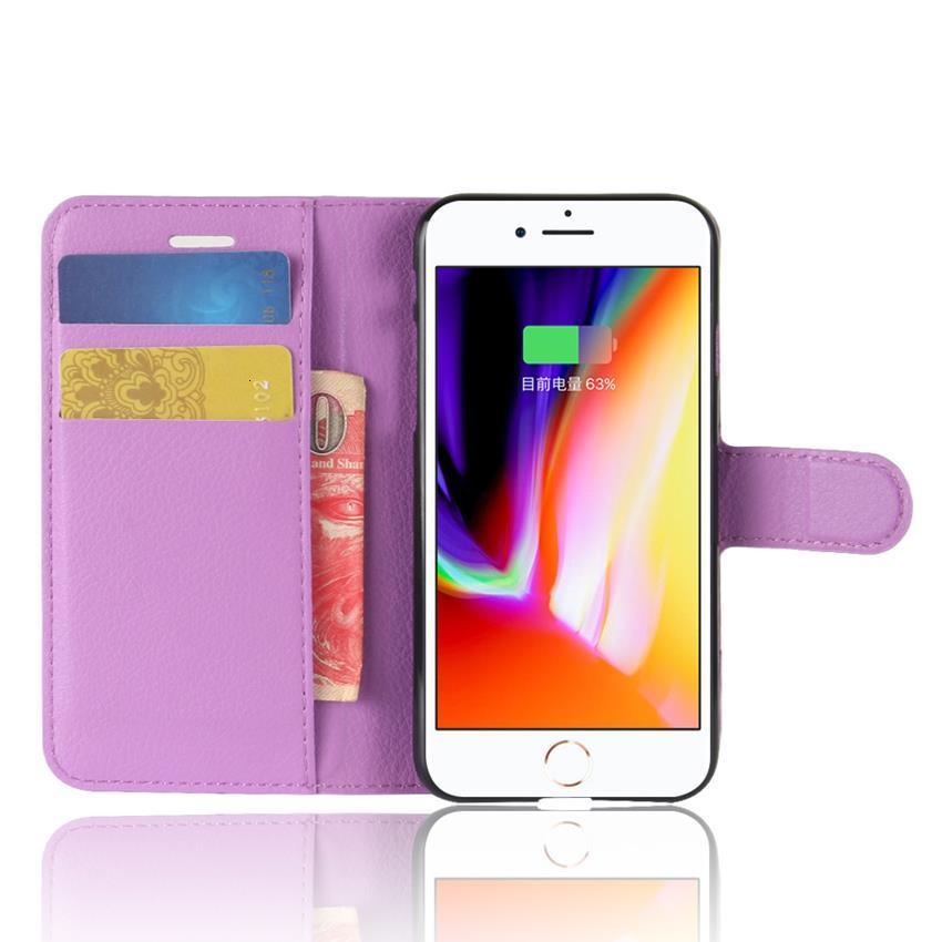 Funda de Cuero Premium con Tapa para iPhone 7/8 Plus
