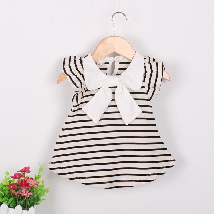 Cotton Striped Dress for Baby Girls - Perfect for Parties