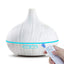 Humidificador de Aire Aroma de 550ml y Difusor de Aceites Esenciales - Grano de Madera