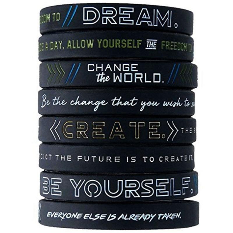 Bracelet en silicone Motivation - Bracelet unique pour hommes