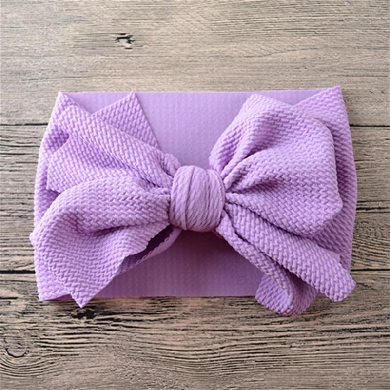 Nouveau bandeau large avec nœud pour bébés filles
