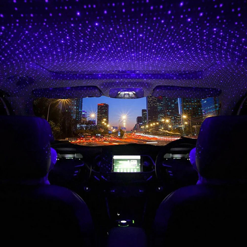 Proyector de Luz Nocturna de Estrellas en el Techo del Coche Mini LED