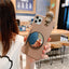 3D Cute Cartoon Dog Mirror Stand Phone Case for iPhone