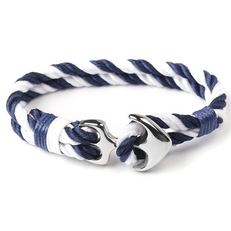 Pulsera de Ancla de Acero Inoxidable Náutica de Moda para Hombres