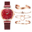 Ensemble de Montre à Quartz de Luxe pour Femmes avec Bracelet