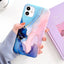 Coque de téléphone en marbre crack mat de luxe pour modèles d'iPhone