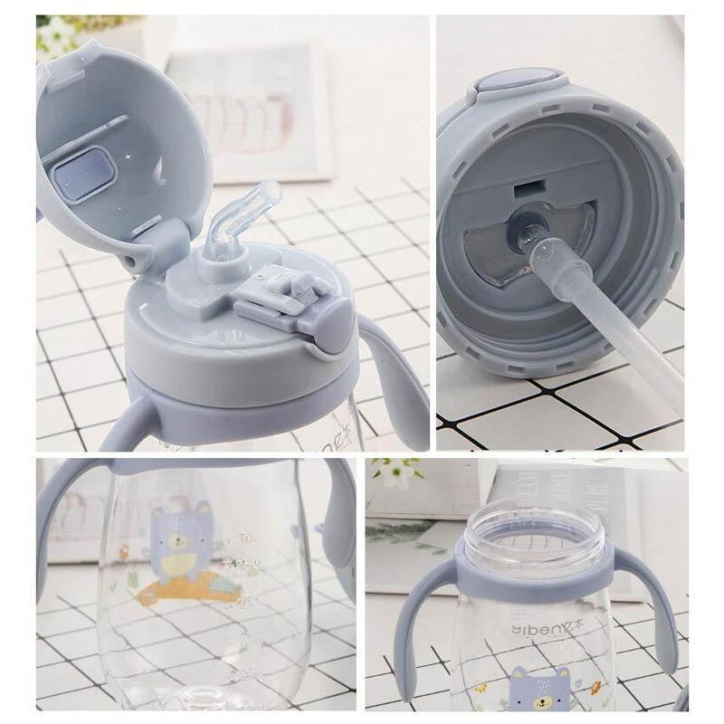 BPA-Free Rabbit Baby Feeding Cup with Straw - Ideal Training Cup for Kids - Korvel