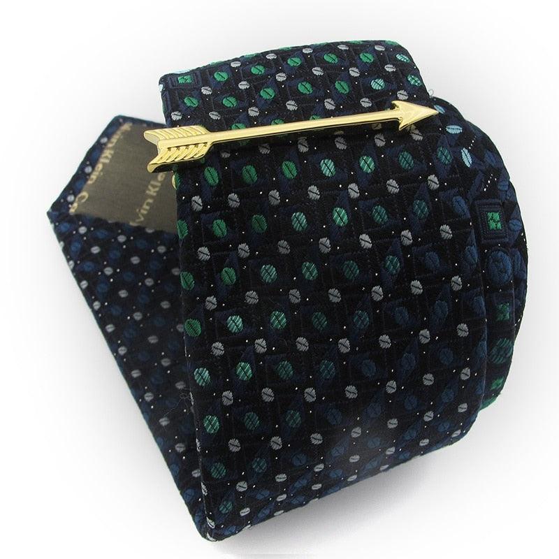 Clip de cravate unique pour homme - Design en argent premium