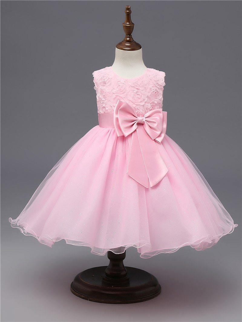 Robe de Princesse de Luxe Fait Main avec Nœud