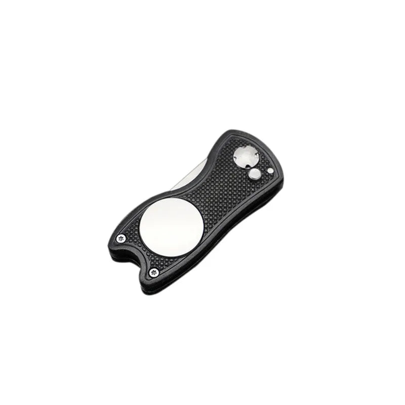 Foldable Golf Divot Tool with Golf Ball  Tool Pitch Groove Cleaner Golf Training Aids Golf Accessories Putting Green Fork - Korvel