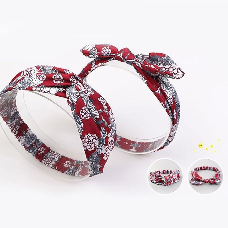 Modern Mother & Daughter Rabbit Ears Bow Hair Bands
