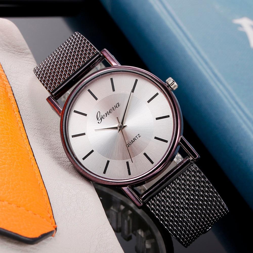 Montre à Quartz Décontractée pour Femmes avec Bracelet en Silicone Élégant