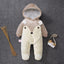 Combinaison Bébé Charmante avec Oreilles de Lapin - Jumpsuit en Coton