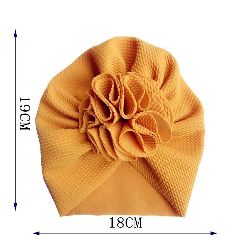 Chapeau Élégant en Fleurs pour Filles - Bonnet Turban pour Tout-Petits