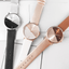 Elegant Women's Rose Gold Leather Watch