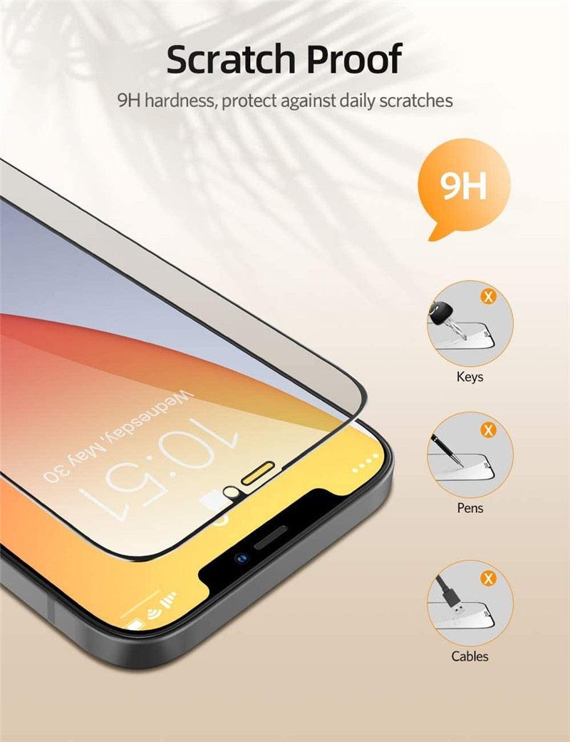Protector de Pantalla de Vidrio Templado Privado en Paquete de 3 para iPhone